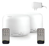 Combo 2: Difusores De Aromaterapia, Humificador Ultrasonico - Blanco