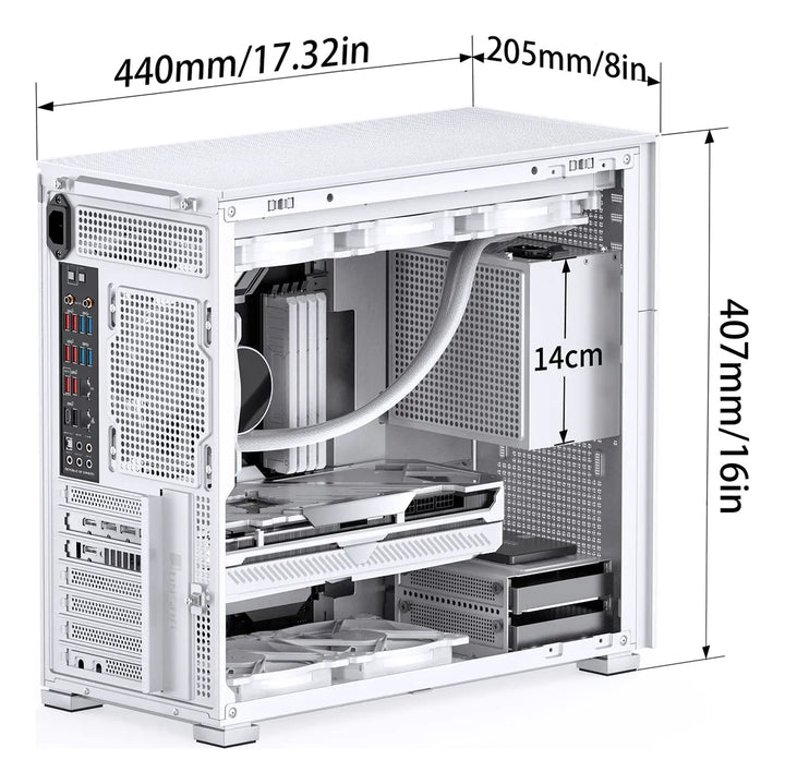 Jonsbo D41 Mesh Sc Carcasa Para Computadora Atx Con Pantalla