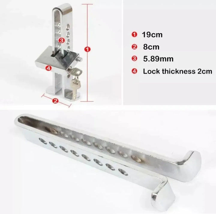 Bloqueo Automático Antirrobo Con Pedal De Seguridad+candado