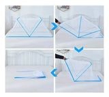 Mosquitero Toldillo Plegable Para Cama, Cuna Toldo 190 Azul