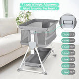 Cuna Lateral Ultra Silenciosa Con Colchón Lavable