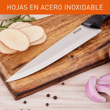 Cuchillo Rebanador 20cm Imusa Talent Acero Inoxidable Color Negro