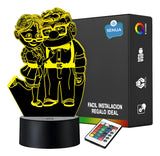 Lámpara De Noche Led Up Carl Y Ellie Decoración Regalo Negro