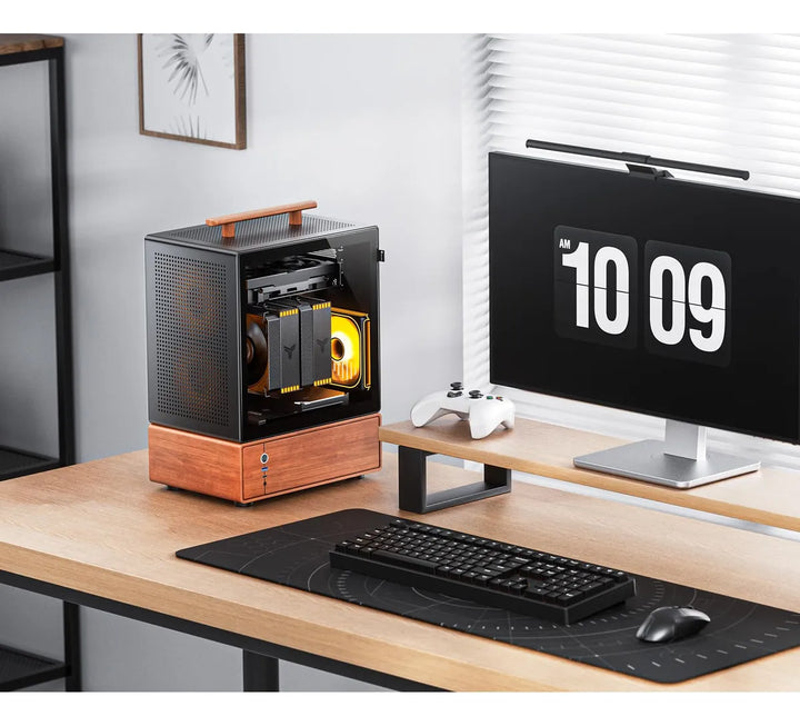 Jonsbo T7 Negro Micro Atx Pc Caso Chasis De Aluminio Con