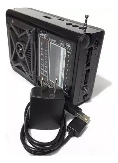 Radio Parlante Recargable Am/fm Bluetooth Panel Solar Fx-063