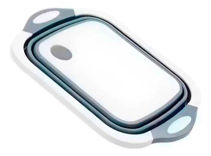 Tabla de cortar plegable de silicona, 2 unidades, para lavar verduras