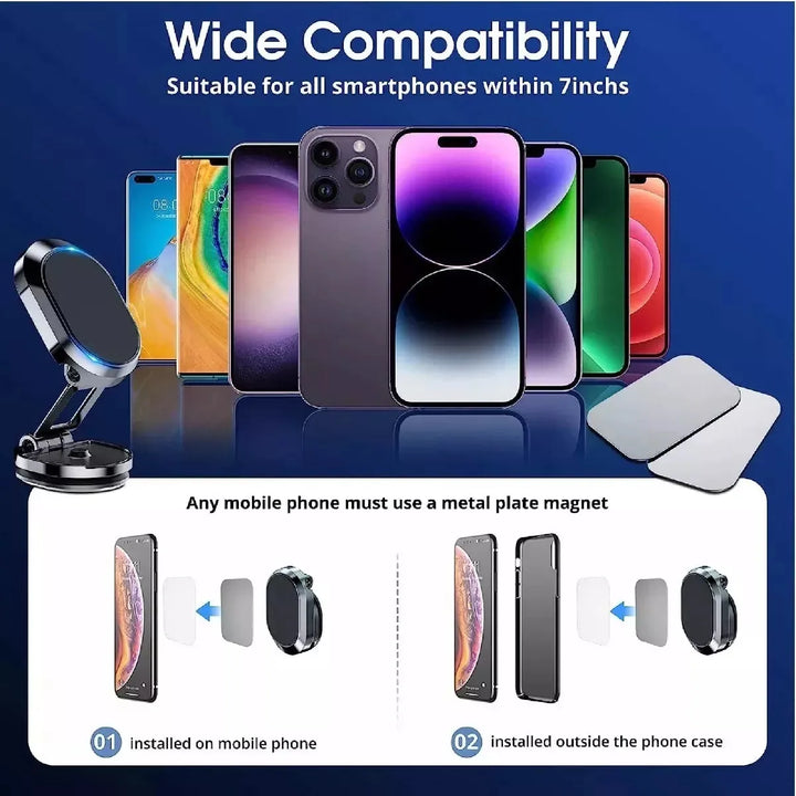 Soporte Porta Celular Magnetico Holder Carro Coche Auto Gps Negro