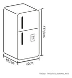 Nevera Haceb No Frost 311 Lt Titanio Inverter Gris Oscuro