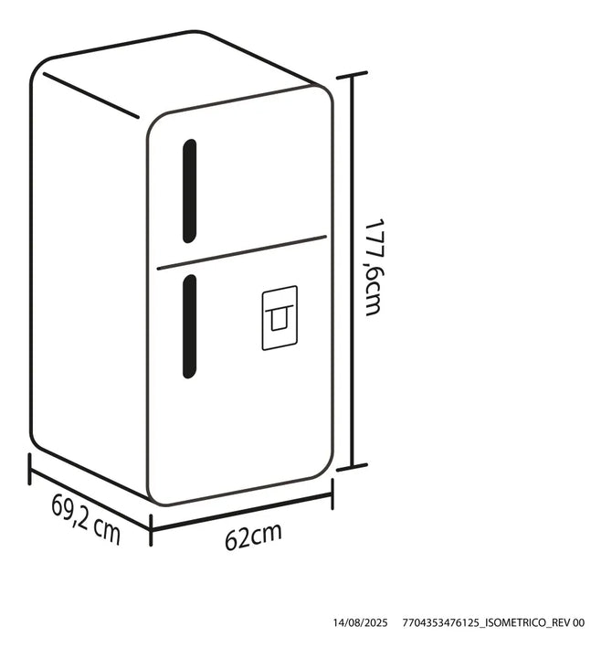 Nevera Haceb No Frost 311 Lt Titanio Inverter Gris Oscuro