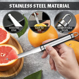 Reluen Cuchillo De Toronja De Acero Inoxidable, Cuchillo Cur