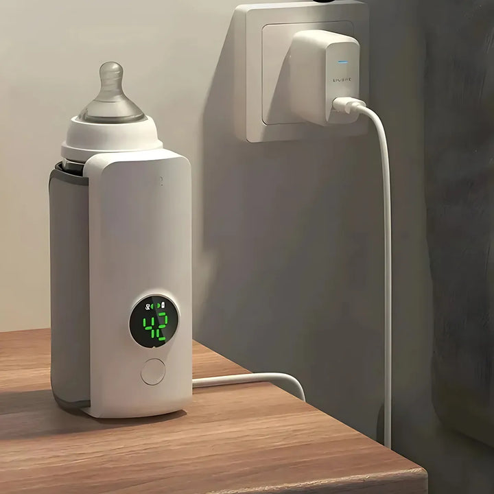 Calentador Tetero Biberones Portatil Recargable Blanco