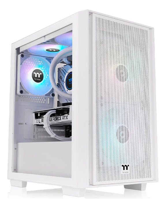 Caja M-atx Thermaltake Versa H16 Tg Argb + Fuente 650w Color Blanco