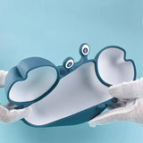 Plato Silicona Bebé Irrompible Antideslizante Niñas Niños Azul Cangrejo Cangrejo