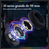 Auriculares profesionales para jugadores Onikuma X31 Rgb negros