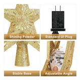 Estrella Navideña Iluminada Con Proyector 3d Led 6 Patrones