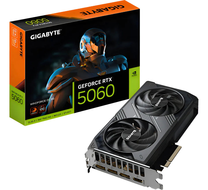 Tarjeta De Video Nvidia Gigabyte Windforce Oc Edition Geforce Rtx 50 Series Rtx 5060 N5060wf2oc-8gd Dual Fan 8 Gb Gddr7