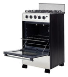 Estufa Romero Ultra Haceb 50 Cms Gas Natural Inox Color Negro