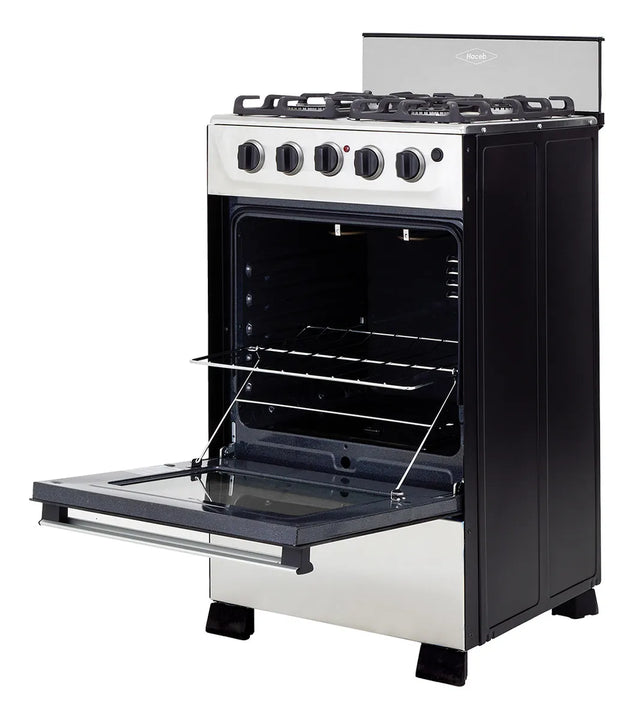 Estufa Romero Ultra Haceb 50 Cms Gas Natural Inox Color Negro