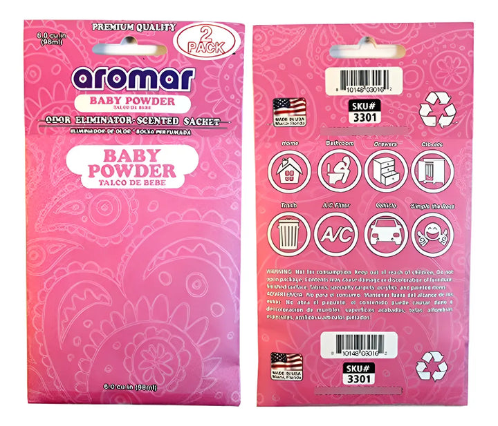 6 Pcs Sachets Aromatizantes Bebés - Aroma Talco - Fresh Scen