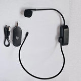 Microfono Inalambrico De Diadema Receptor Plug Americansound Negro