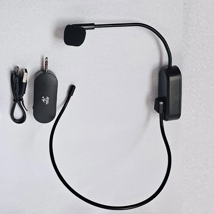 Microfono Inalambrico De Diadema Receptor Plug Americansound Negro