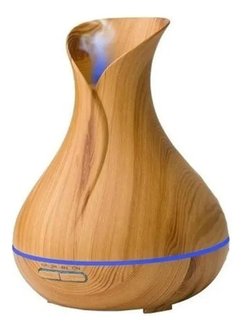 Difusor de aromas y humidificador de aire Mr Vendas Difusor con voltaje de madera clara