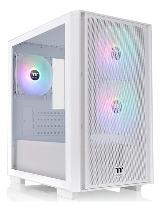 Caja M-atx Thermaltake Versa H16 Tg Argb + Fuente 650w Color Blanco