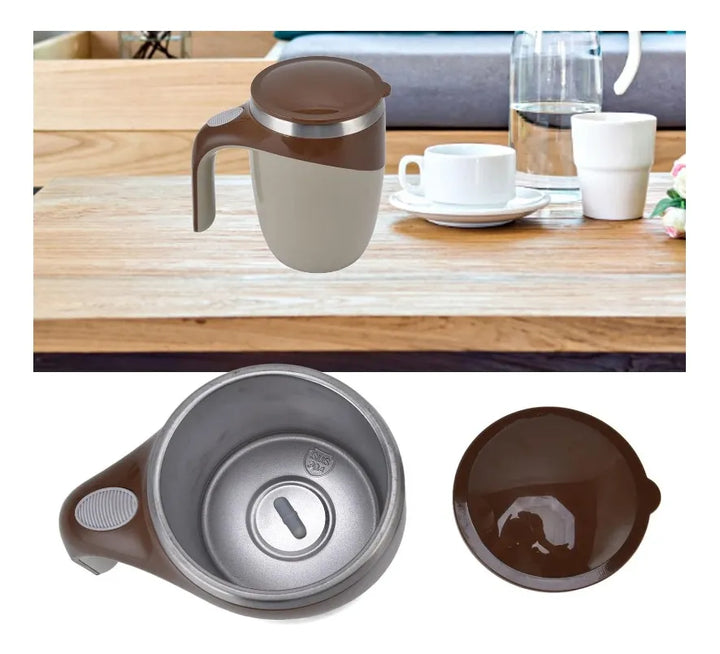 Taza Automática Para Mezclar Café Y Leche Termo Eléctrico Gris Taza Mezcladora