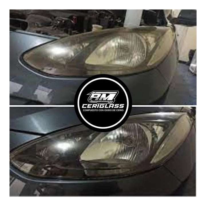 Oxido Cerio 40gr + Limpiavidrios + Paño