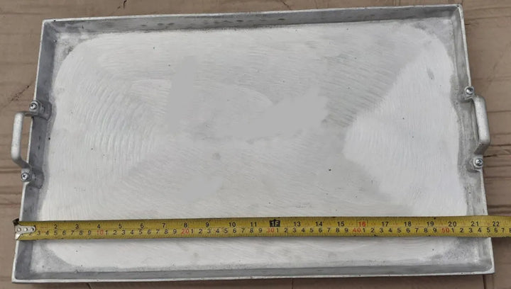 Plancha Asadora De Aluminio Para Cocina Estufa 55 Cm X 34 Cm Gris