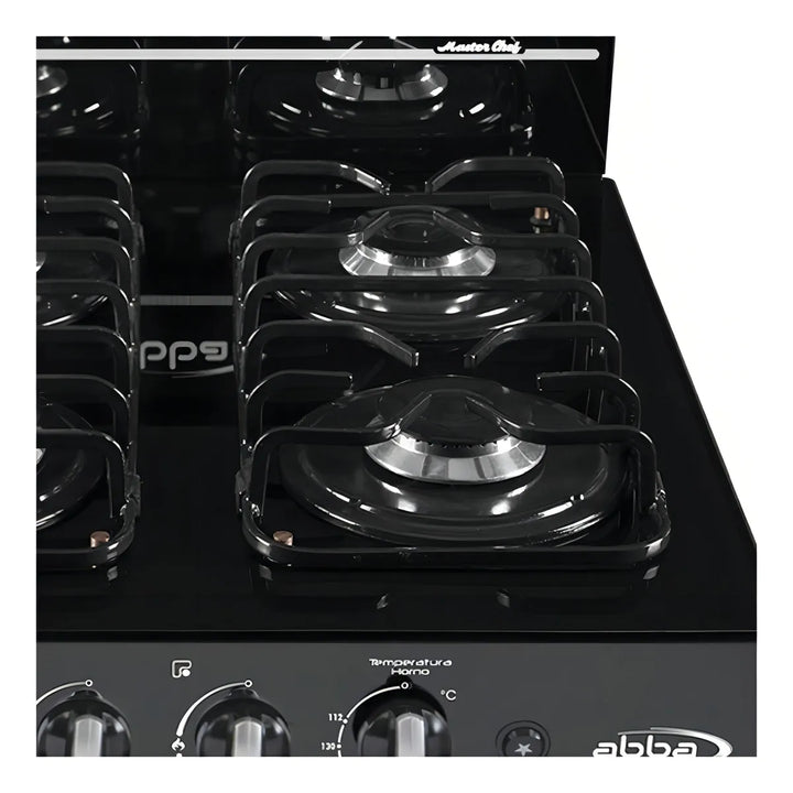 Estufa Con Horno Abba 4 Puestos Gas Propano Ag 101-5 Color Negro