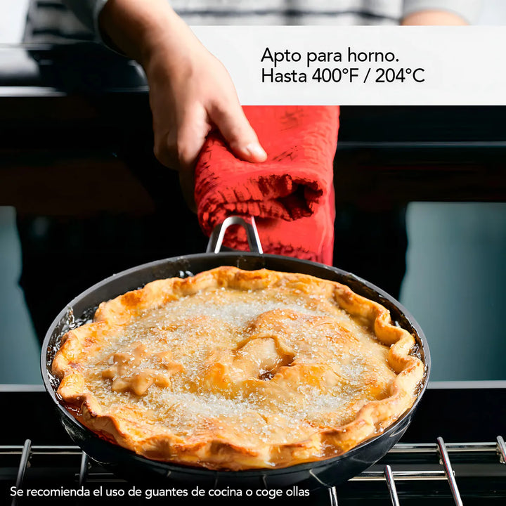 Sartén 31cm anodizado duro, antiadherente, Negro Onyx KitchenAid.