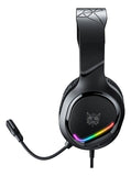 Auriculares profesionales para jugadores Onikuma X31 Rgb negros
