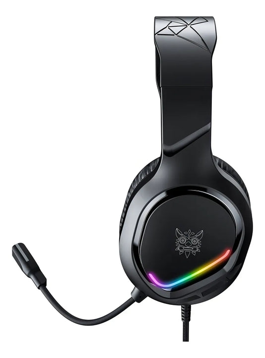 Auriculares profesionales para jugadores Onikuma X31 Rgb negros