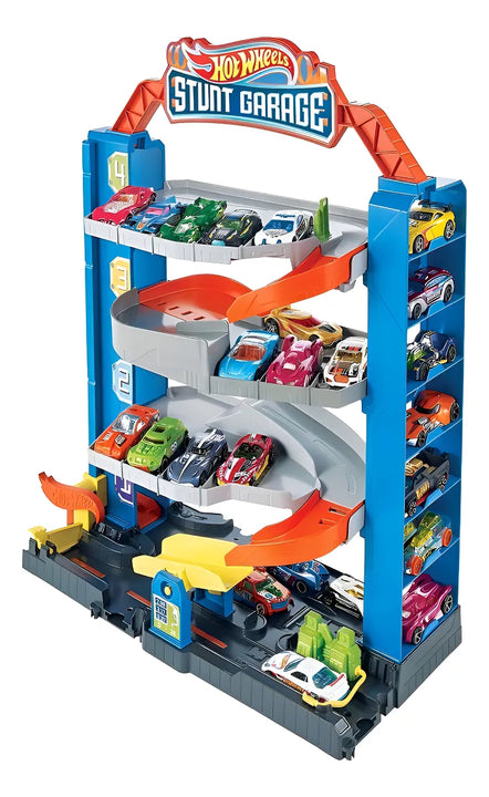 Hot Wheels City Stunt Garage Pista De Juguete