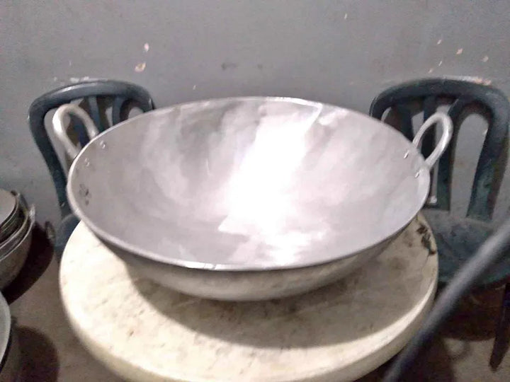 Paila Dulcera De Aluminio A Buen Precio De 60cm De Ancho #24 Gris