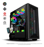 Chasis Gamer E-atx Argb 7 Coolers Argb Jx-125 War Hammer Negro