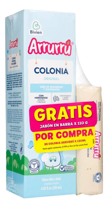 Colonia Arrurru Azul 120 Ml + Jabón Arrurru