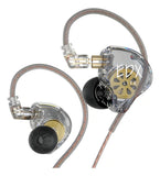 Audífonos Kz Edx Lite Monitores In Ear Hifi/edx Pro/zsn/zst Color Transparente con Microfono
