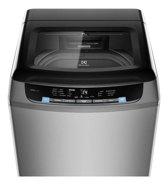 Lavadora Electrolux carga superior 21Kg essential care gris EWIX21F3CSG