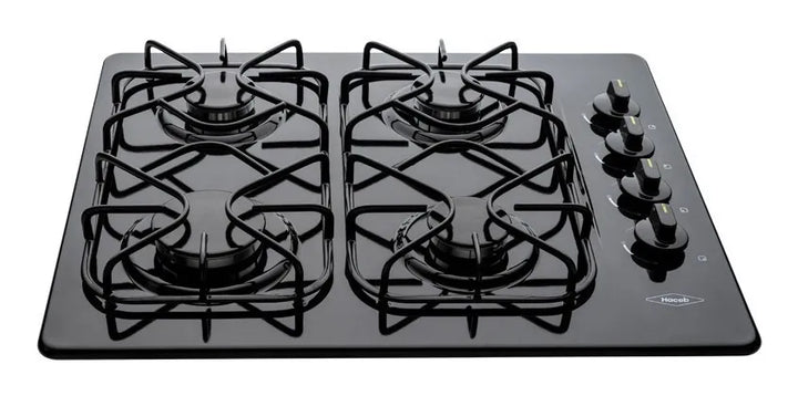 Estufa De Empotrar Esmaltada 60x50 Cm Gas Natural Haceb Color Negro