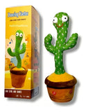 Cactus Bailarín GTI Toy Imita Voz Sonidos Recargable Usb 31cm Baila
