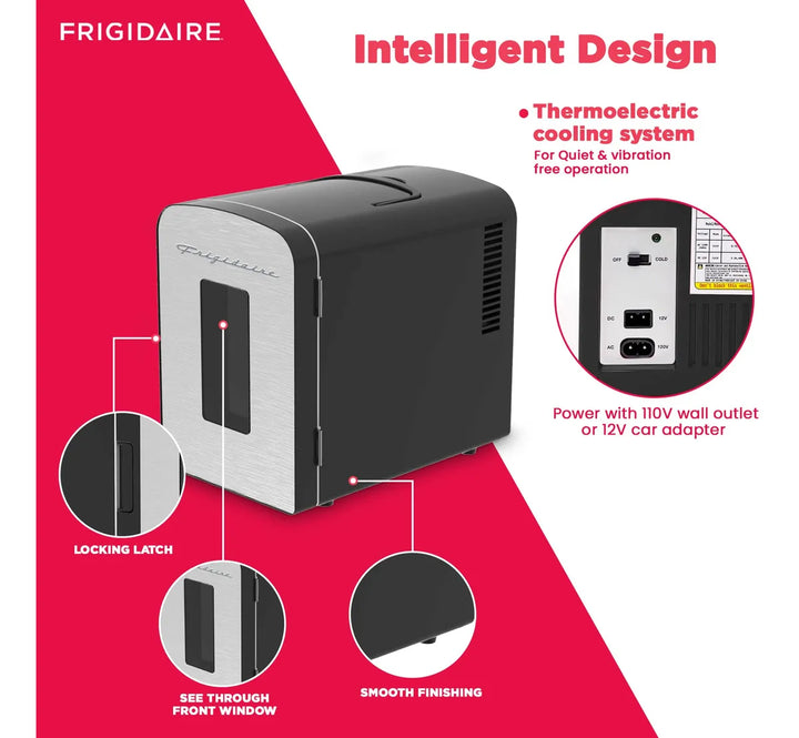 Mini Refrigerador Portátil 5l 9 Latas Acero Inoxidable Cepil