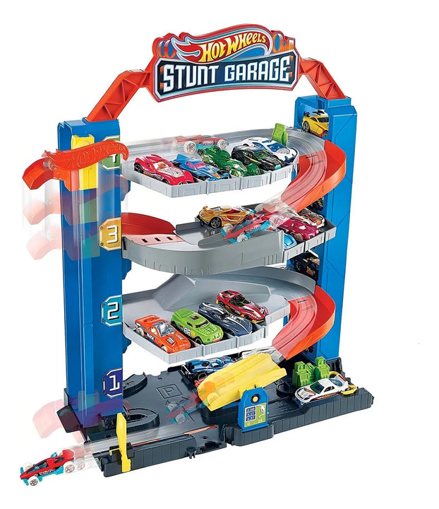 Hot Wheels City Stunt Garage Pista De Juguete