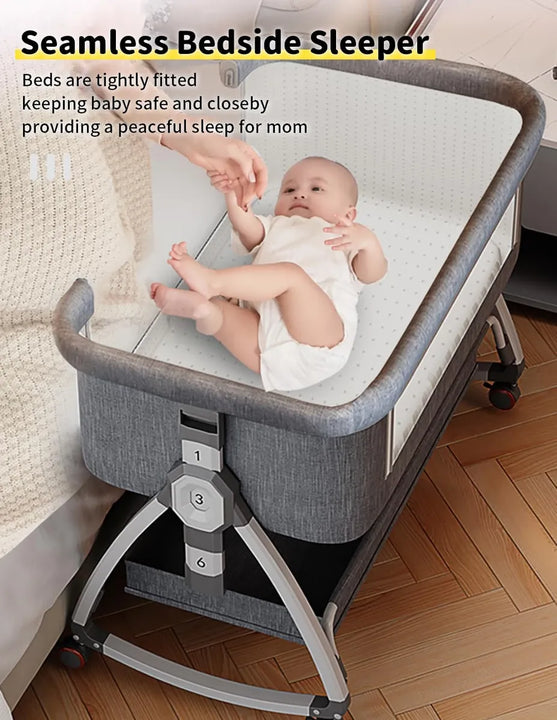 Moisés Portátil 4 En 1 Con Ruedas Y Mosquitero Para Bebé