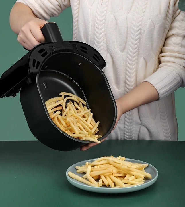 Freidora De Aire 7 Litros Sin Aceite Icm Extra Grande Negro