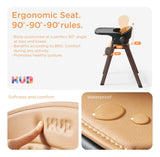 Silla Alta Ajustable Y Plegable Para Bebés Con Bandeja Remov