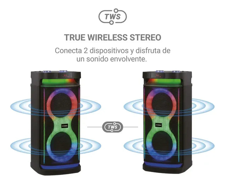 Parlante Hyundai Hyspbt22 150 Watz Negro