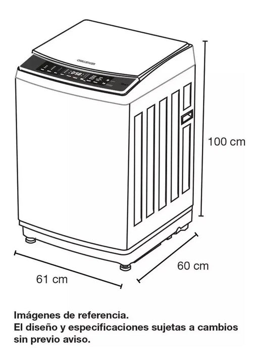 Lavadora Automática 15 Kg Challenger Cw 5715 Dg Gris