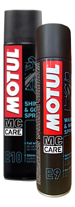 Lavado En Seco Motul E9 Wash Y Silicona E10 Brillo